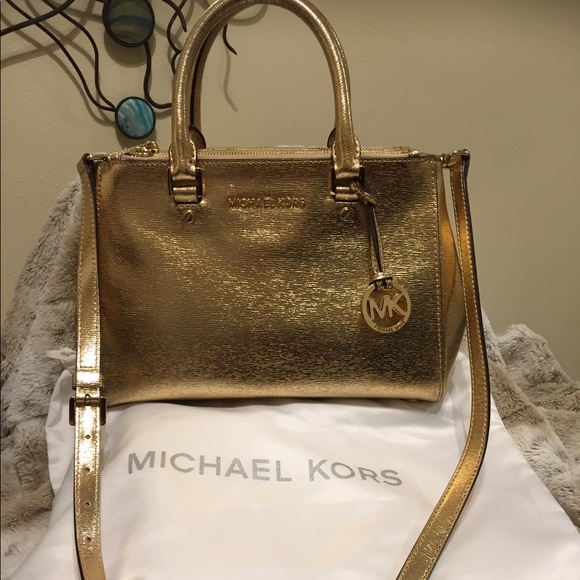 Michael Kors Handbags - Stunning Gold Michael Kors Satchel
